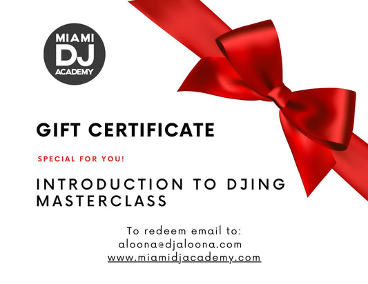 Introduction To DJing Masterclass Gift Certificate